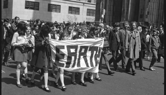 earth day protestors