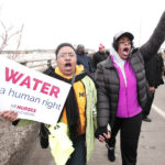 nurses protest water contamination