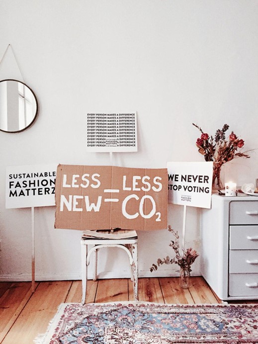 fast fashion signs in a home
