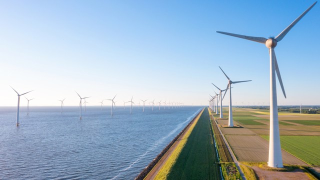 onshore and offshore wind turbines
