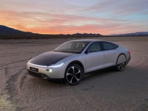 solar car in a field during evening time