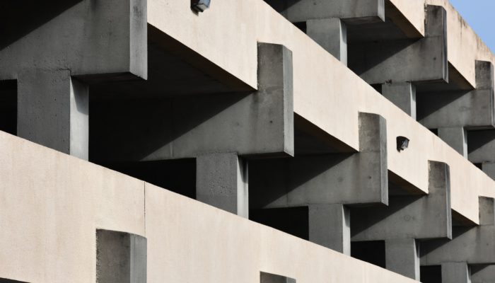 connected concrete pillarr
