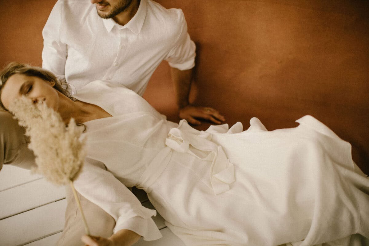 Linen Wedding Dress