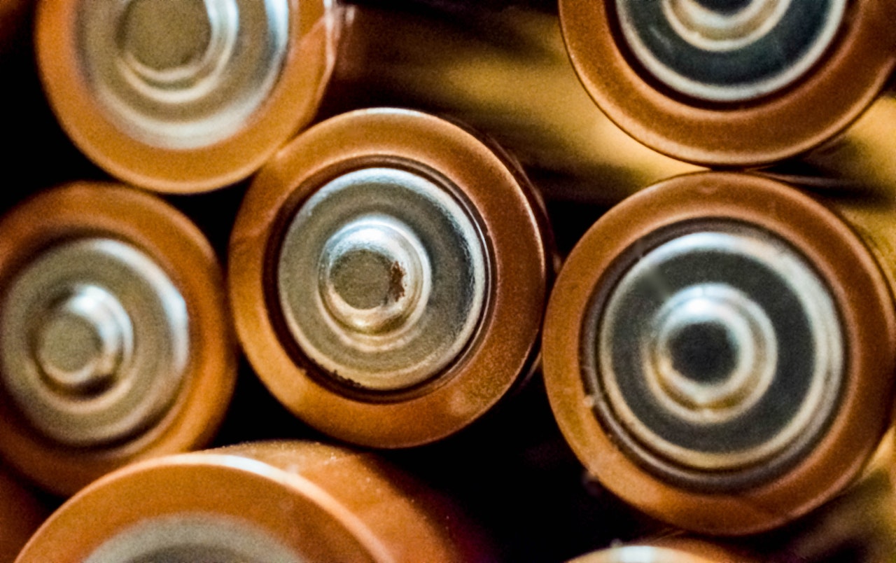 close up photo of battery top