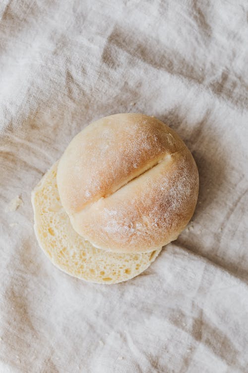 round shaped bread item