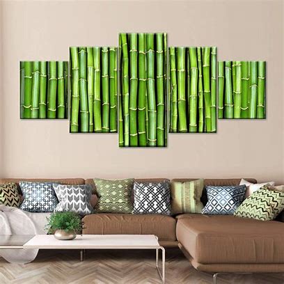 Modern Bamboo Wall Art