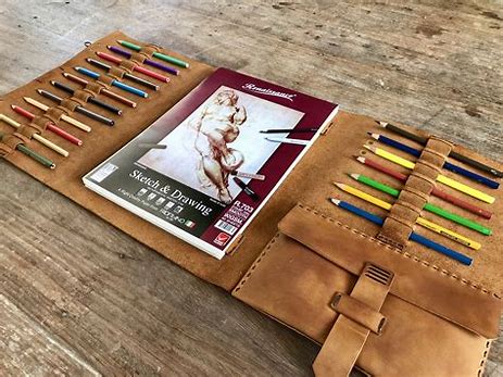 Personalized Leather Sketchbook