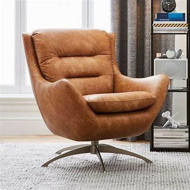 Sustainable Leather Lounge Chair
